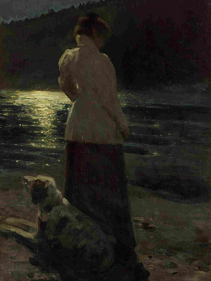 Лунная ночь. Здравнёво Репин Илья Ефимович